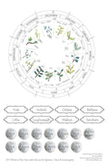 Wheel of the Year with Celtic Tree Astrology, Ogham and Moons - made by Jamie Black