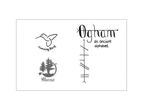 Ancient Celtic Ogham Booklet – drawn by Jamie Black
