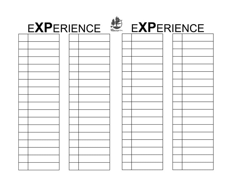 Character Sheets by Wild Adventure Role Play (WARP) v4.5